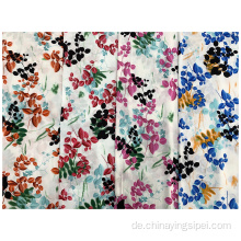 Stock Lot viskose gedrucktes Blumen -Challie Rayon Stoff